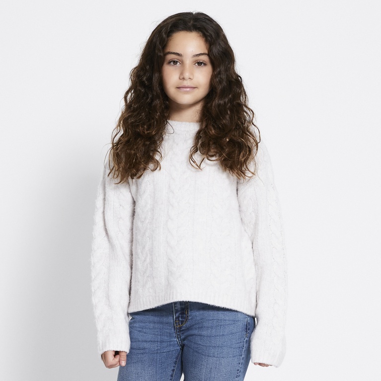 Zopfstrickpullover "Boxy cable star"